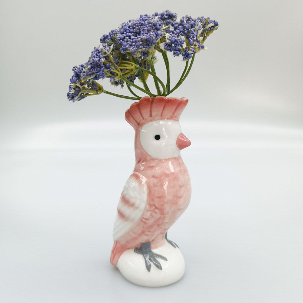 Perdy Parrot Bud Vase Pink