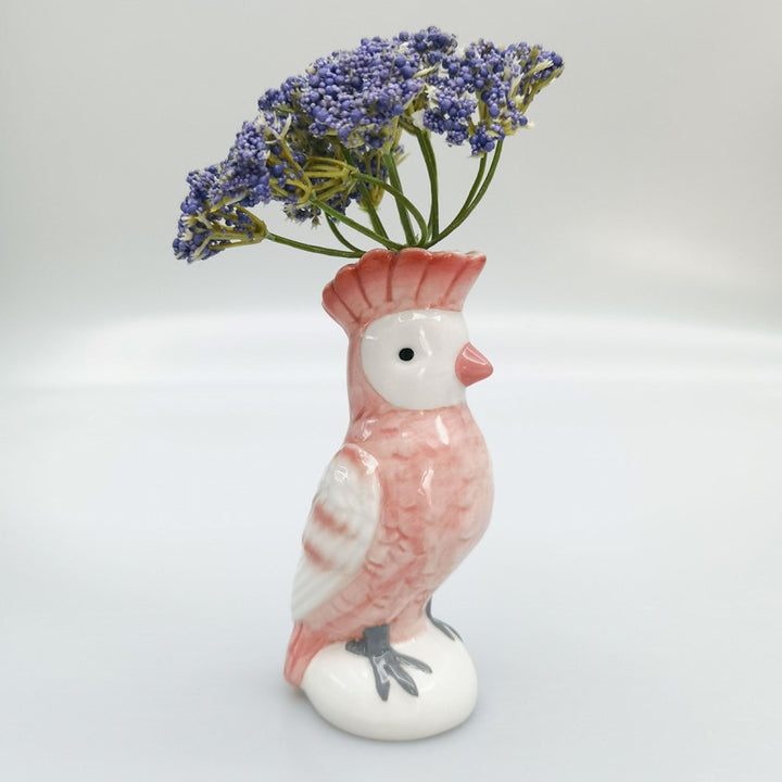Perdy Parrot Bud Vase Pink