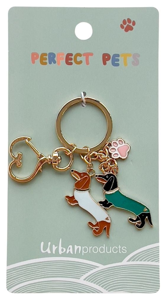 Sausage Dogs Keyring