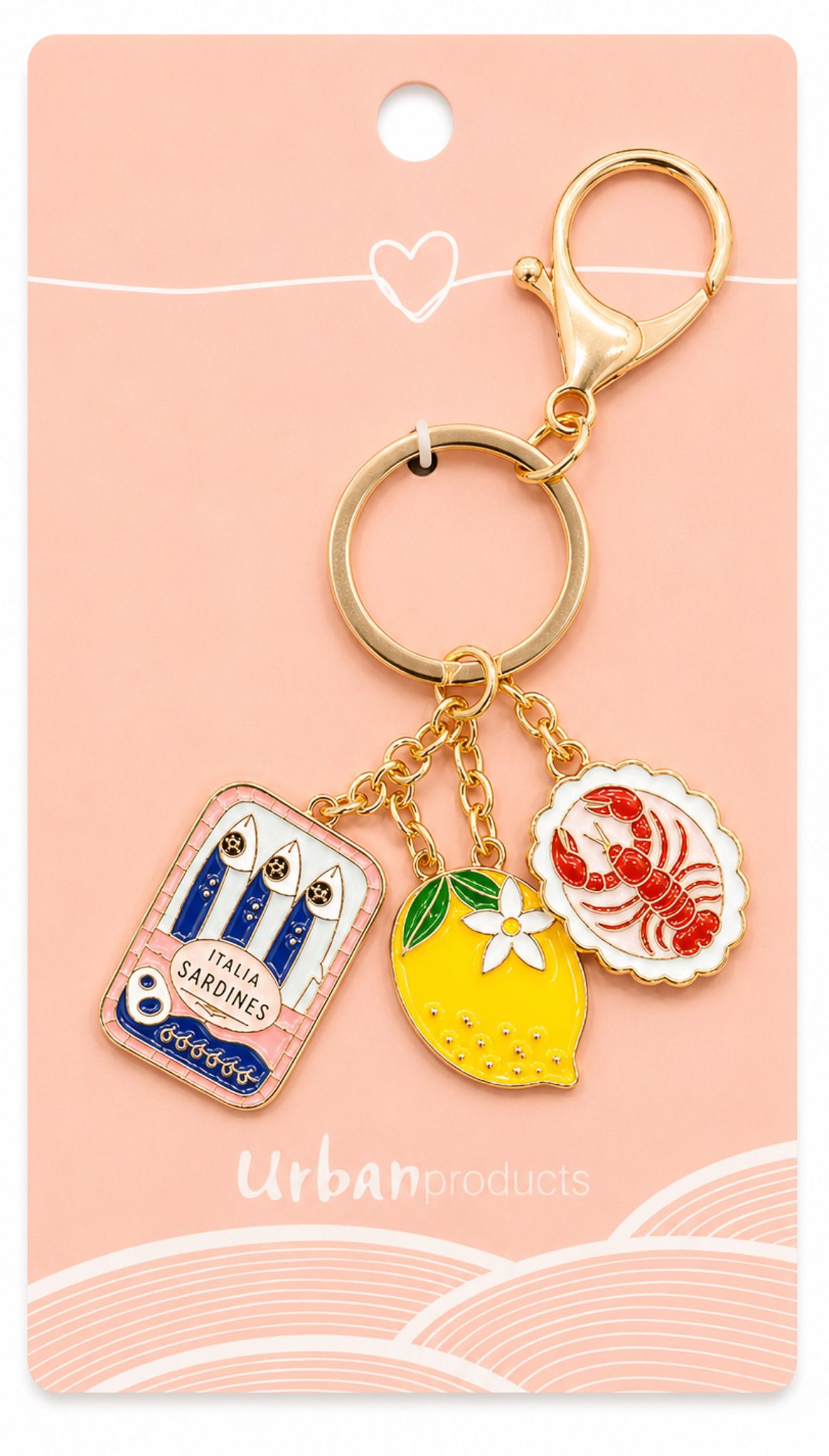 Urban products: Sea Vita Keyring Pink