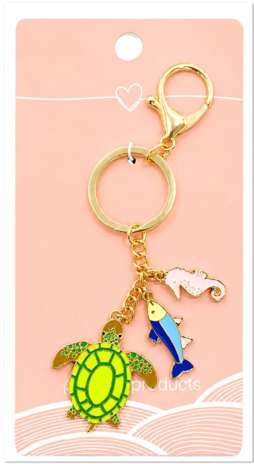 Urban products: Turtle Keyring Green