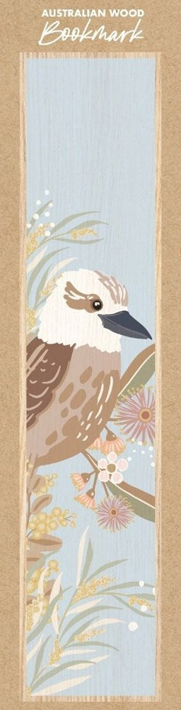 Kookaburra Wooden Bookmark