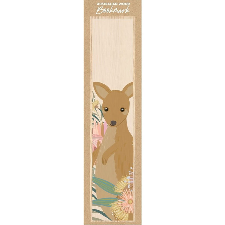 Aero Images: Wooden Bookmark Kangaroo