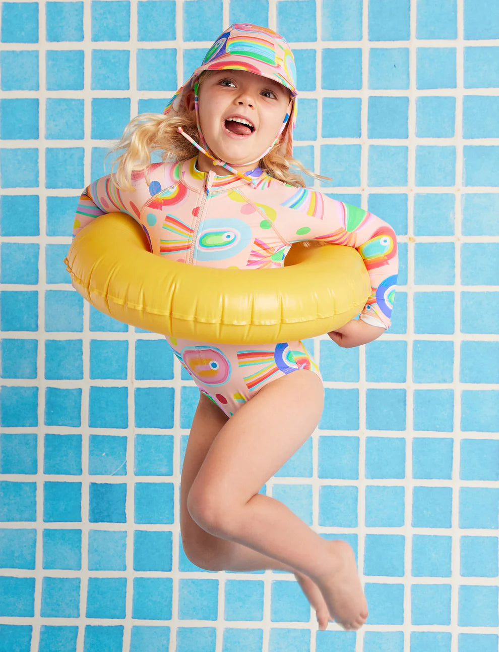 Halcyon Nights: Long Sleeve Zip Bather Fancy Fins