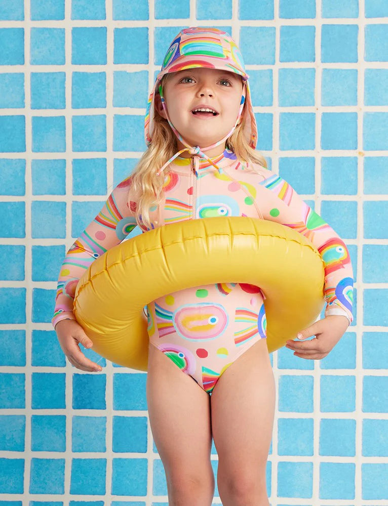 Halcyon Nights: Long Sleeve Zip Bather Fancy Fins