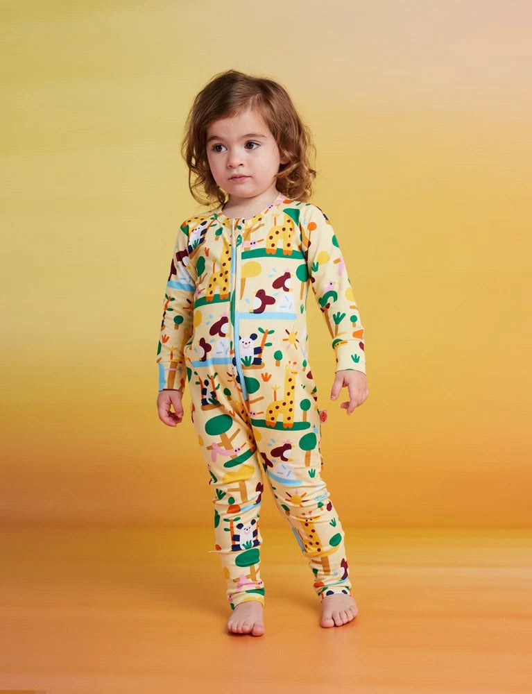 Halcyon Nights: Long Sleeve Romper Zoo Crew