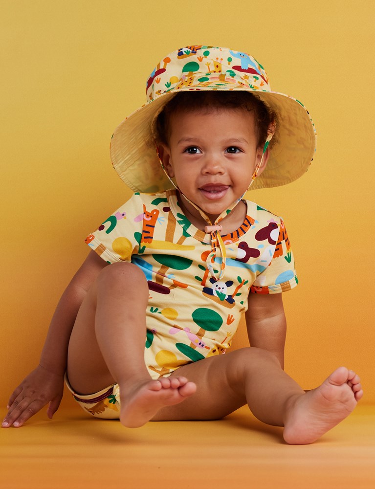 Halcyon Nights: Short Sleeve Bodysuit Zoo Crew