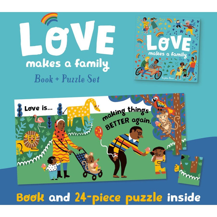 Love Makes A Family Book and Puzzle Set