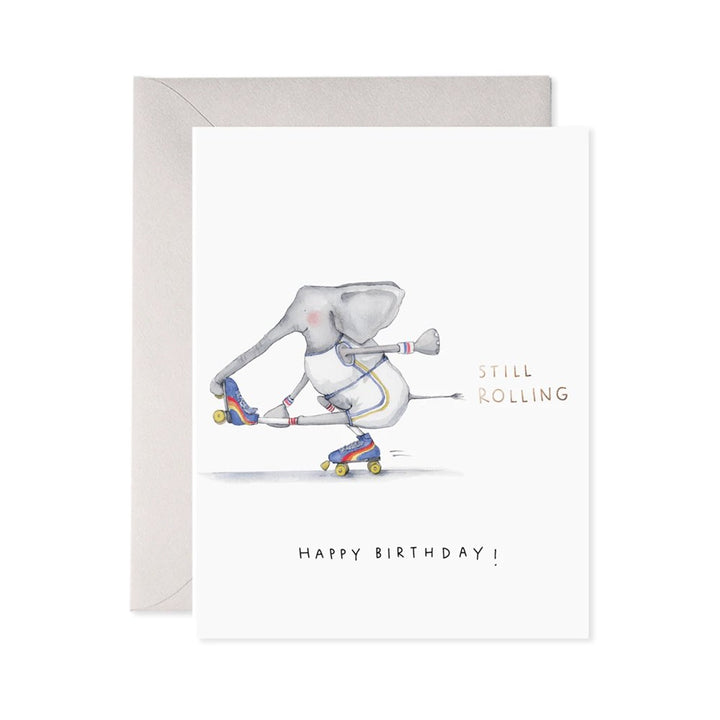 E. Frances Paper: Foil Greeting Card Bitten Birthday