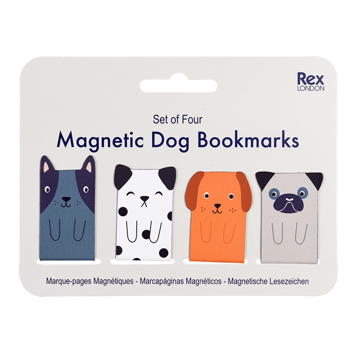 Rex London: Magnetic Bookmarks Set of 4 Dog
