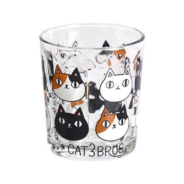 Ceramic-ai: Cat 3 Brothers Rock Glass Faces