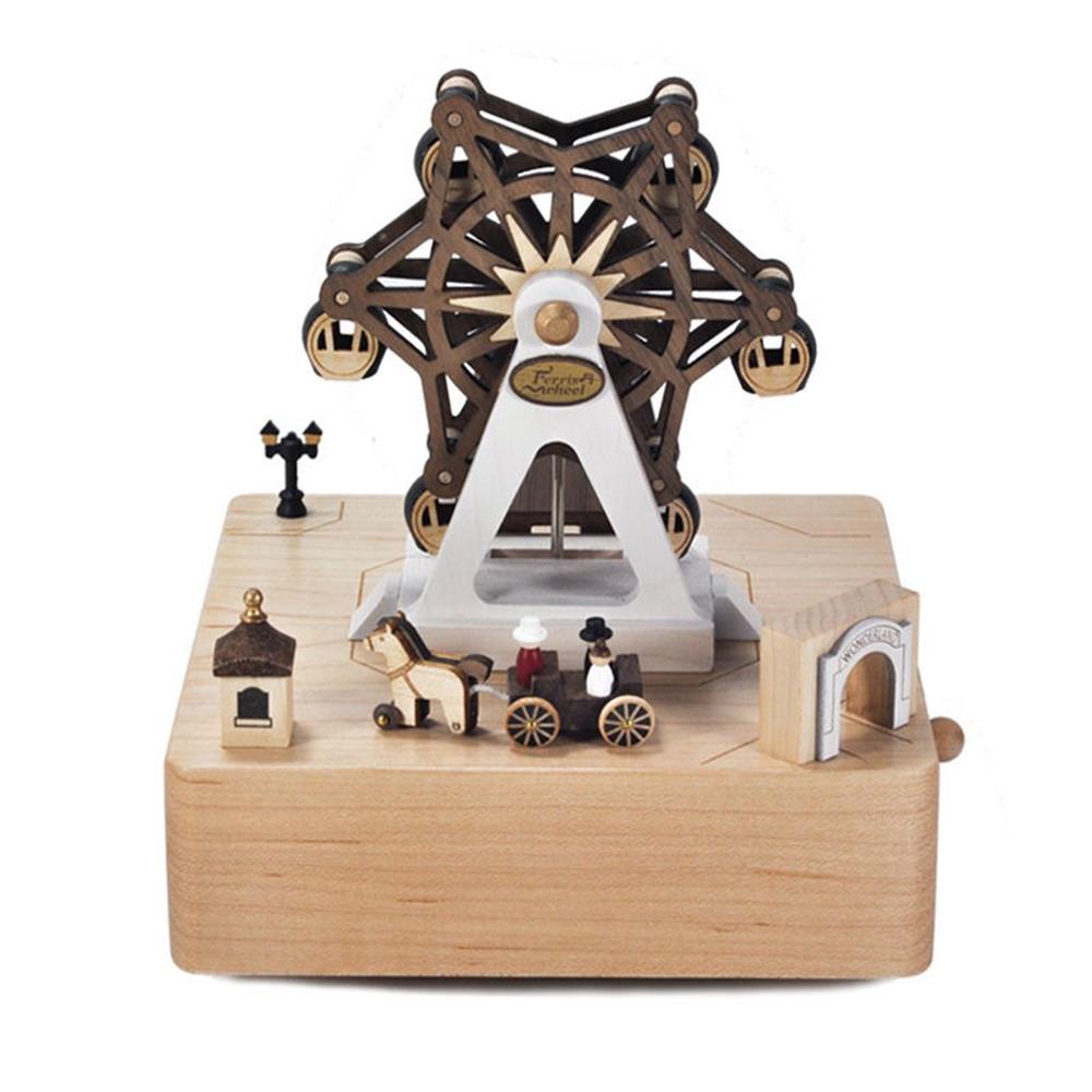 Wooderful Life: Music Box Ferris Wheel in Amusement Park