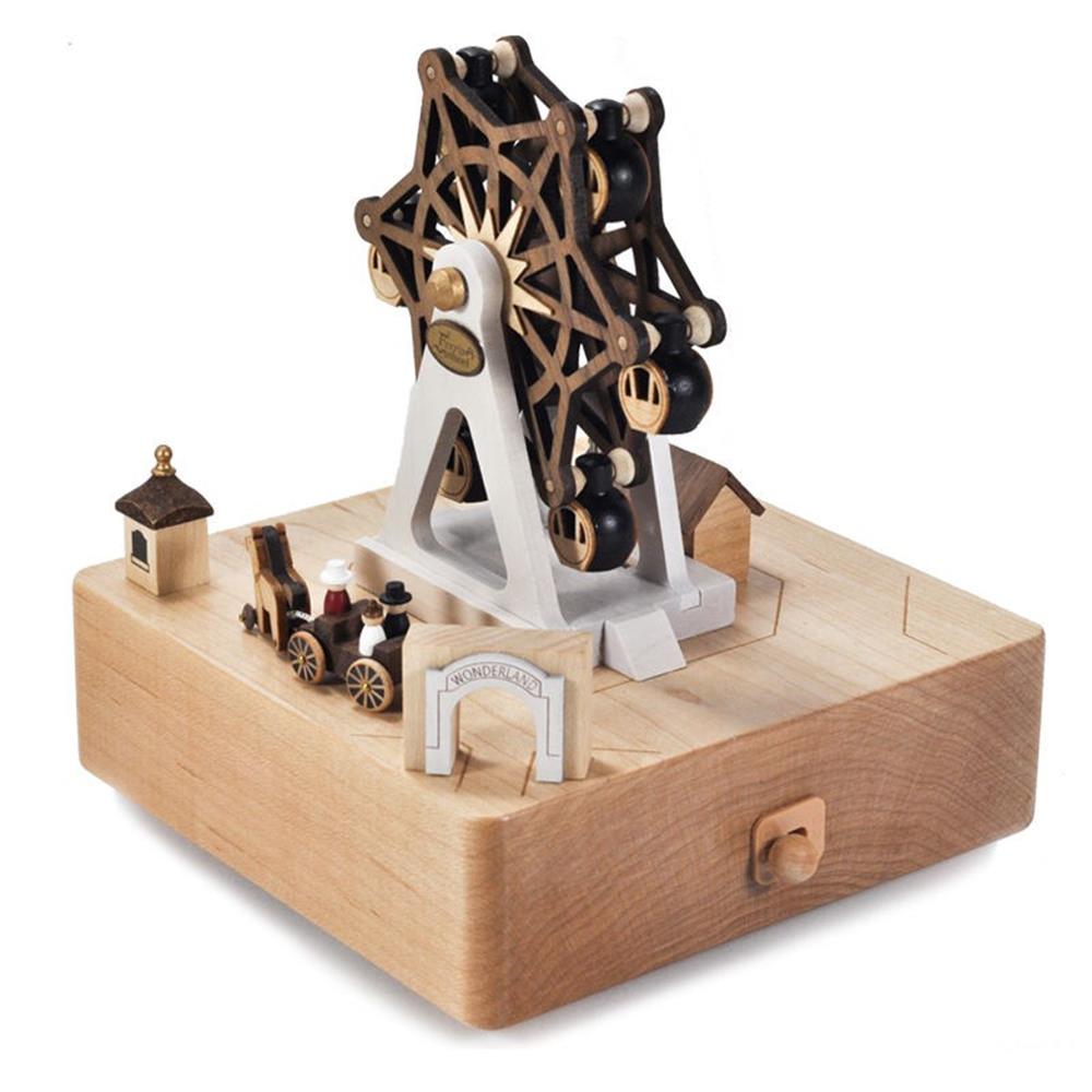 Wooderful Life: Music Box Ferris Wheel in Amusement Park