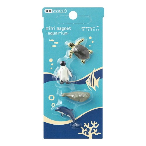 Midori: Mini Magnet Set 4pk Aquarium