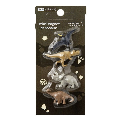Midori: Mini Magnet Set 4pk Dinosaur