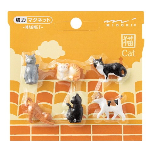 Midori: Mini Magnet Set 6pk Cat