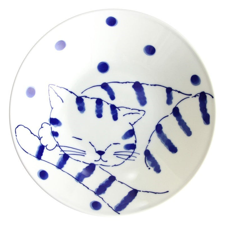 Ceramic-ai: Cat Bowl White Large