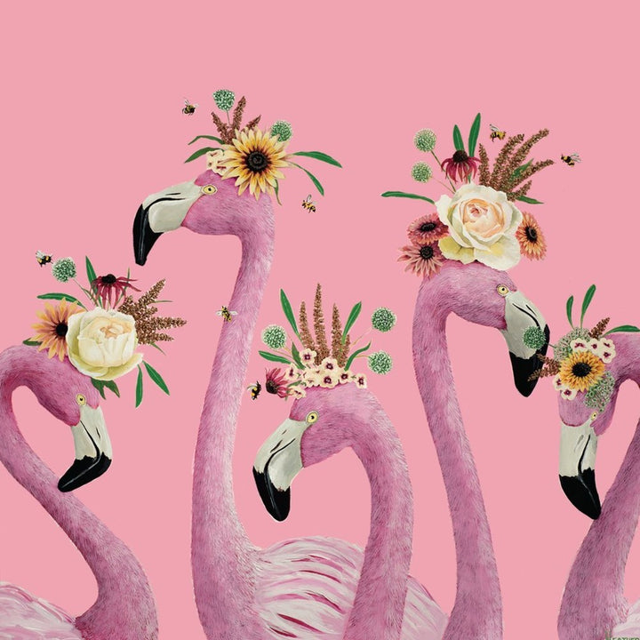 La La Land: Greeting Card Flamingo Ladies