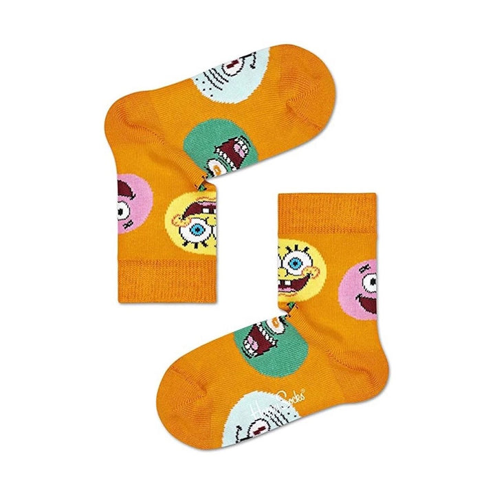 Happy Socks: Kids Sponge Bob Circle Of Friends Orange