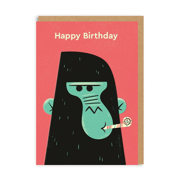 Ohh Deer: Greeting Card Birthday Gorilla