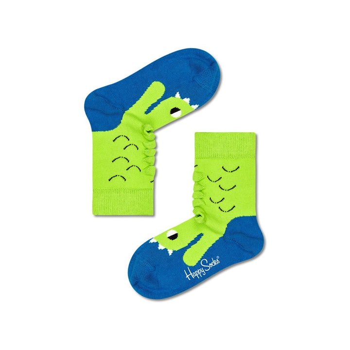 Happy Socks: Kids Space Animal Green Blue 2-3Y