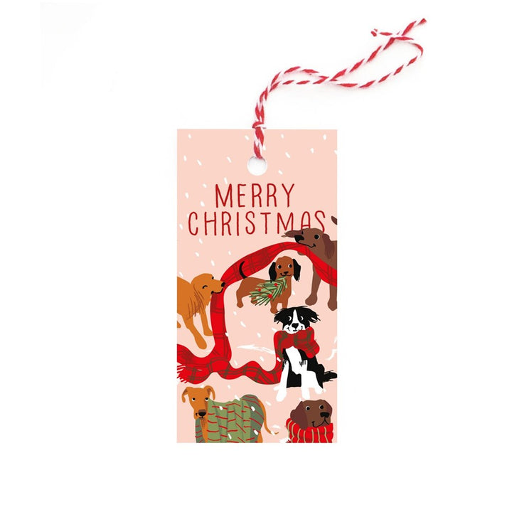 Noi Publishing: Xmas Gift Tags 10pk Dogs in Scarves