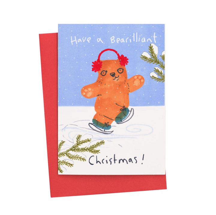 Jo Clark Design: Greeting Card Bearilliant Christmas