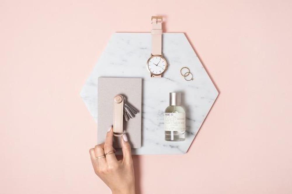 Orbitkey: 2.0 Leather Blush/Blush