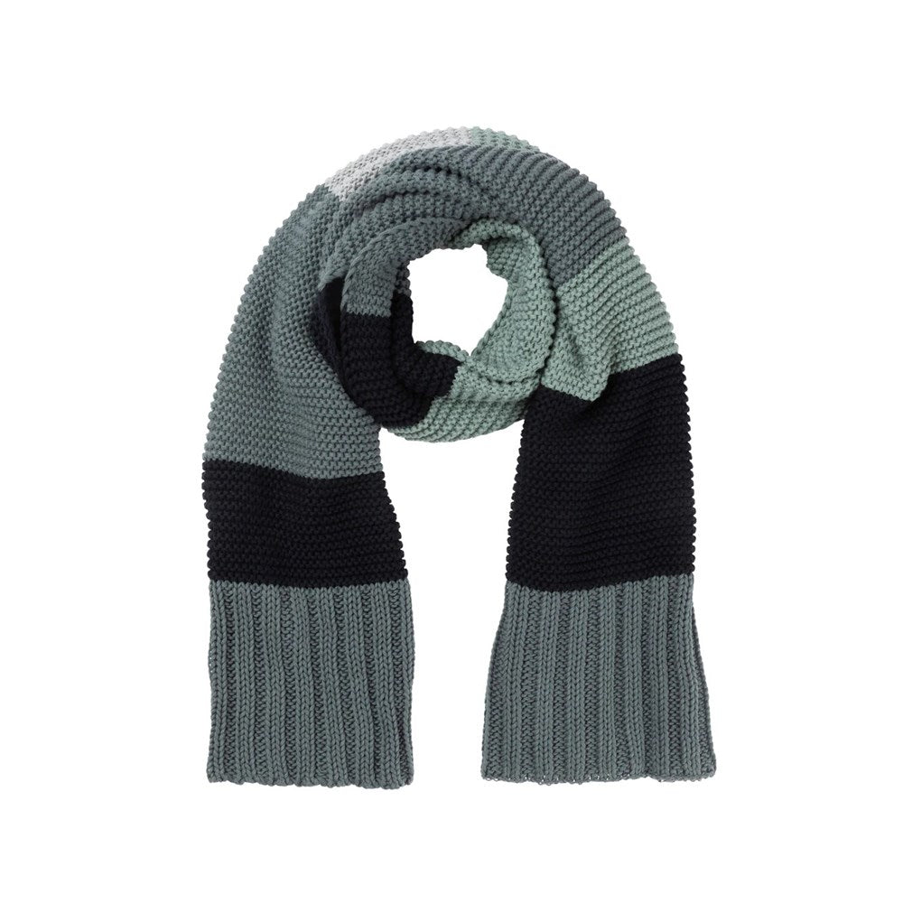 Indus Design: Scarf Bold Stripe Knit Indigo Denim Ocean