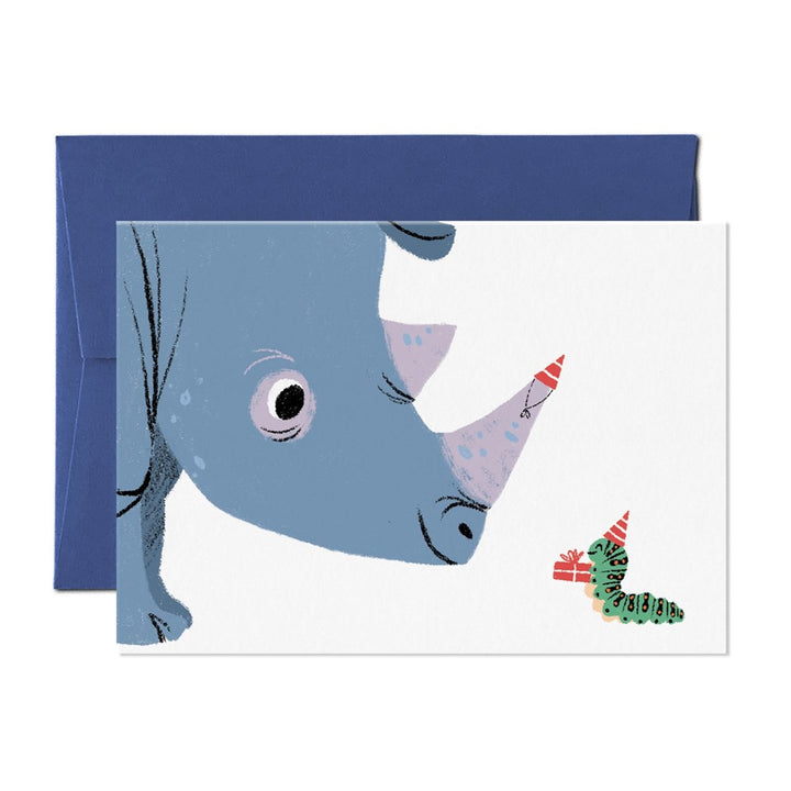 Card Nest: Greeting Card One Size Fits All Rhino/Caterpillar