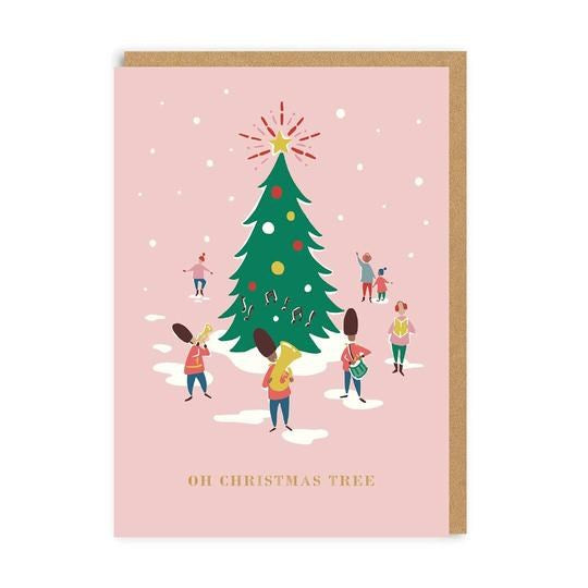 Cath Kidston: Foil Greeting Card Oh Christmas Tree