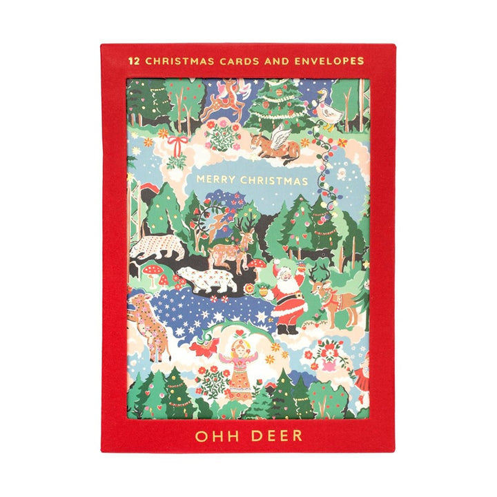 Ohh Deer: Greeting Card 12pk Christmas Cath Kidston