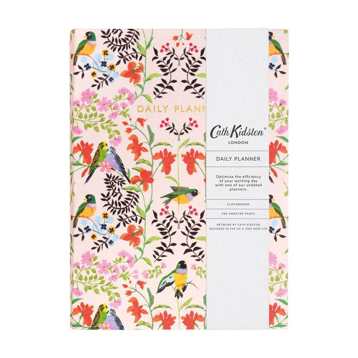 Cath Kidston: A5 Linen Daily Planner Bird Repeat