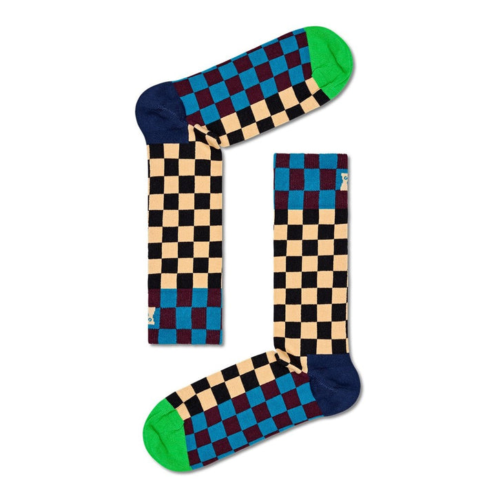 Happy Socks: Checkerboard Black White Navy