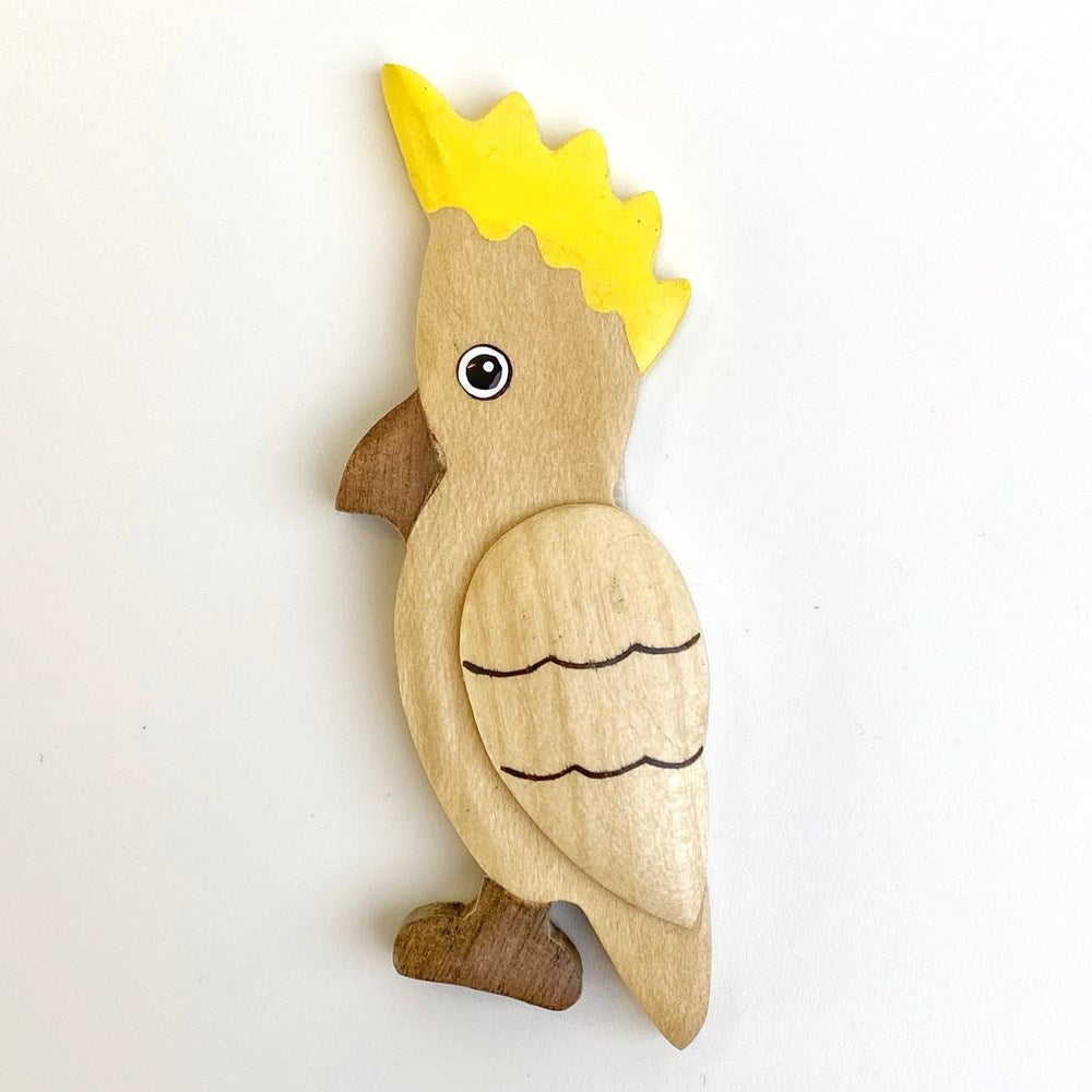 Triple 8 Design Studios: Timber Magnet Cockatoo
