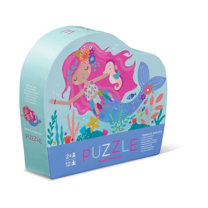Crocodile Creek: 12pc Mini Puzzle Mermaid Dreams