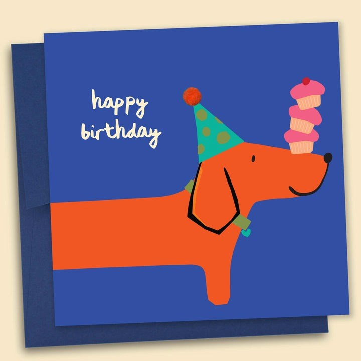 Papernest: Happy Birthday Dachshund Card with Plantable Seed