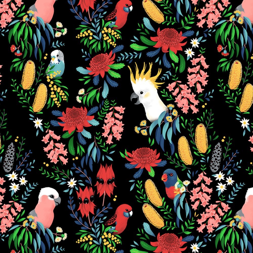 Face Mask Kids 3D Bush Parrot