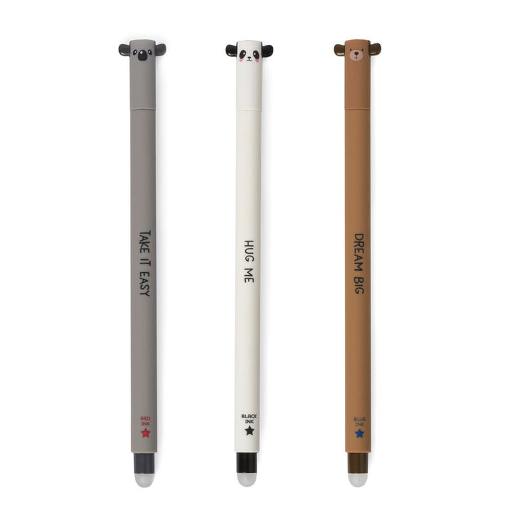Legami: Erasable Pen Set ­of 3 Cutie Friends