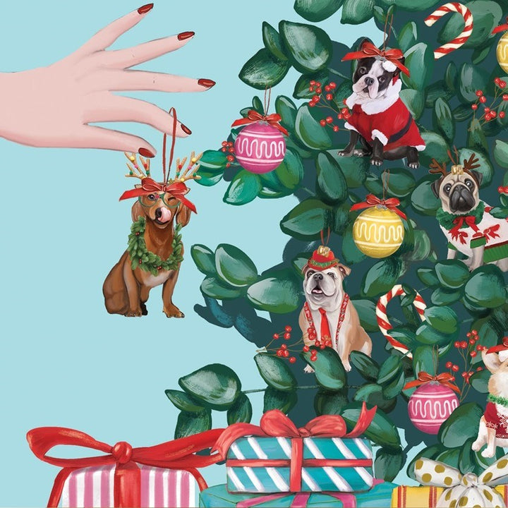 La La Land: Greeting Card Doggy Christmas Tree