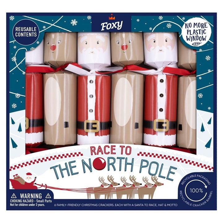 Foxy: Race to the North Pole Mix Tray of 6 Crackers
