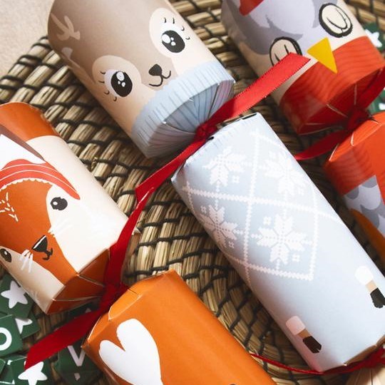 Foxy: Woodland Words Mix Tray of 6 Crackers