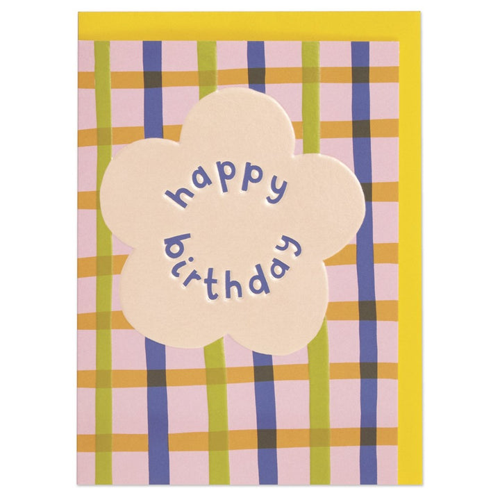 Raspberry Blossom: Greeting Card Good Vibes Happy Birthday