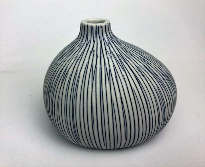 Vase: Gugu Pim White & Blue