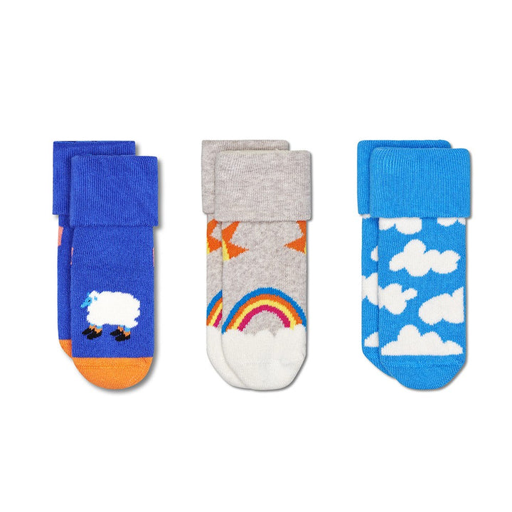 Happy Socks: Gift Set Kids Terry Over The Clouds 0-6M