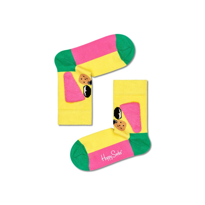 Happy Socks: Kids Doggo Yellow Pink