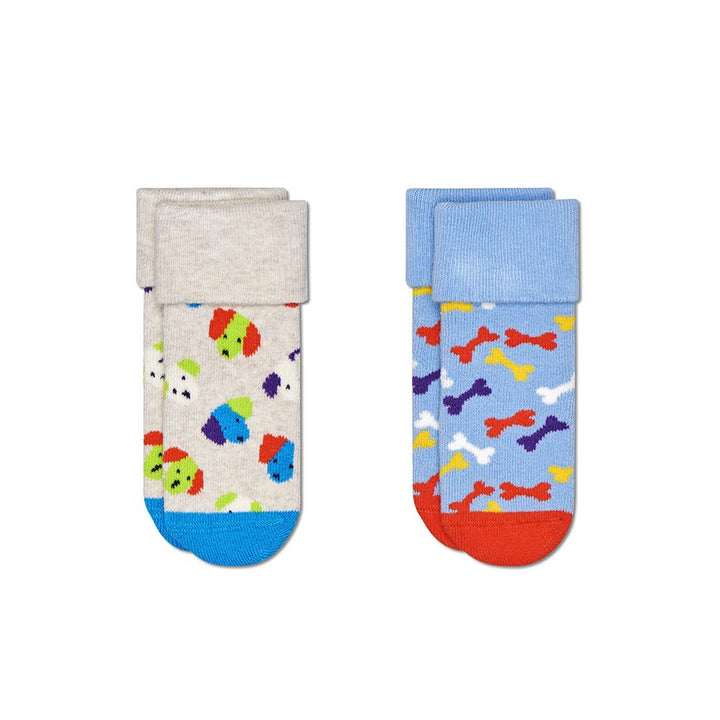 Happy Socks: Kids Terry Socks Dog 2pk 0-6M
