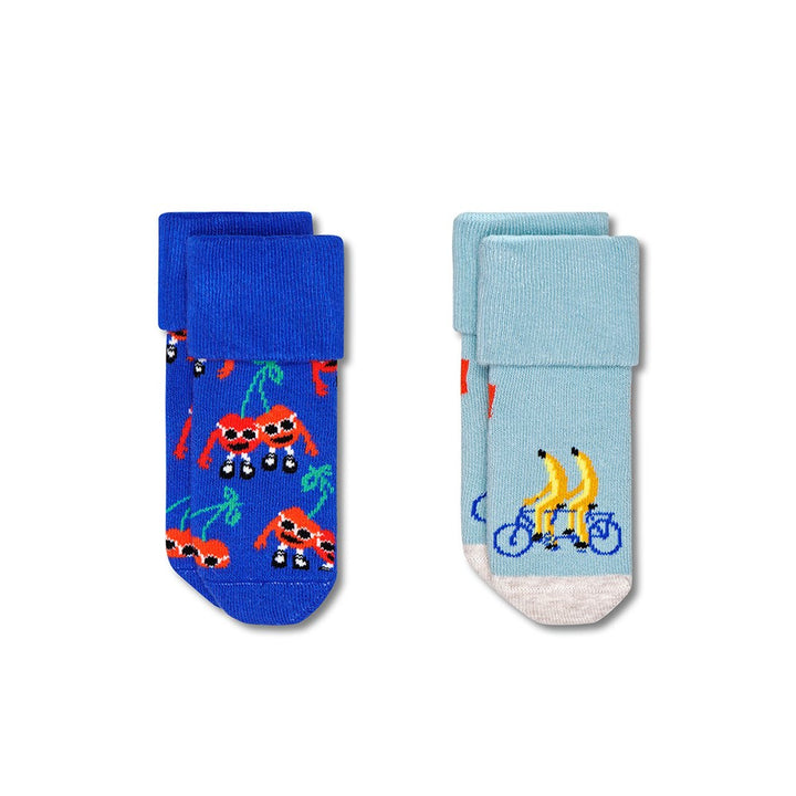 Happy Socks: Kids Terry Socks Fruit Mates 2pk 0-6M
