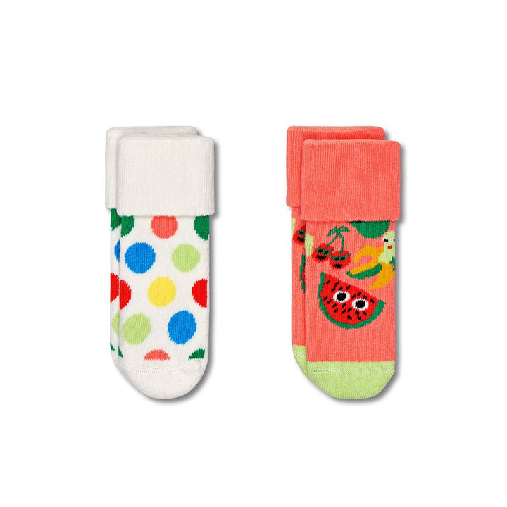 Happy Socks: Kids Terry Socks Fruit Mix 2pk 0-6M