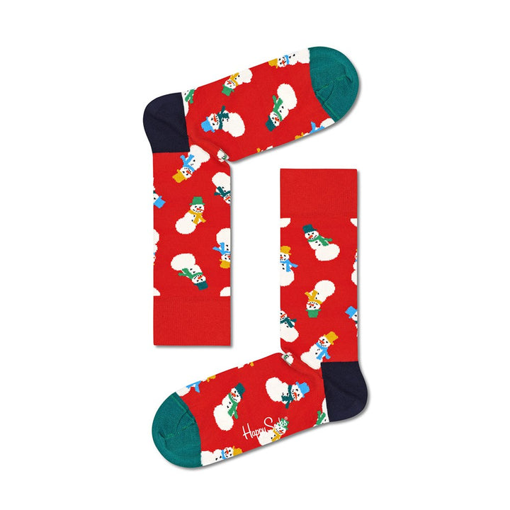 Happy Socks: Snowman Sock Red